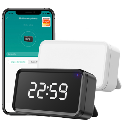 Tuya ZigBee gateway Time Display Alexa Google Home Bluetooth Mesh Wireless Bridge Hub Smart Multi mode Gateway การใช้งานของระบบออนไลน์