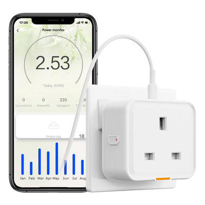 Tuya Smart Home Plug UK Socket Travel Adapter Conversion Outlet APP เสียงทํางานกับอเล็กซ่า แบบ C 16A WiFi RF433