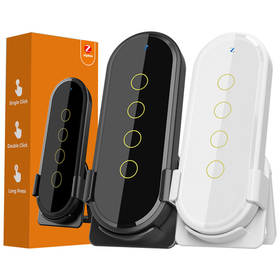 Tuya ZigBee Smart Home Scene Switch 4 Gang 12 Scene Touch Light Switch การควบคุมทางไกลแอพ Smart Life