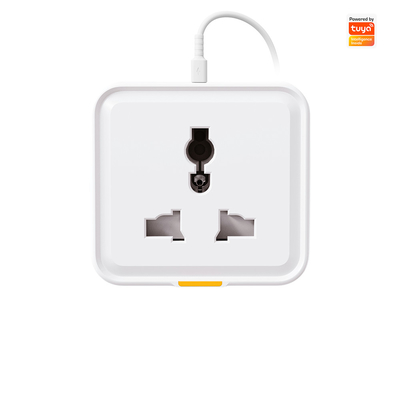 Tuya Smart Home Plug: ซ็อตเครื่องปรับการเดินทาง WiFi RF433 แบบ C 16A มหาวิทยาลัย พร้อมการควบคุมแอปพลิเคชั่น ความสอดคล้องกับผู้ช่วยเสียง และการติดตามพลังงาน