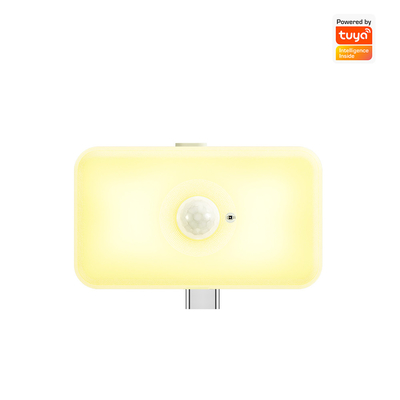 Tuya WIFI PIR เซ็นเซอร์การเคลื่อนไหว ร่างกายมนุษย์ การตรวจจับแสงสว่างกลางคืน LED สมาร์ท แอพเสียงทํางานกับ Alexa Google Home เหมาะสําหรับห้องนอน, ห้องครัว,บันได และทางเดิน