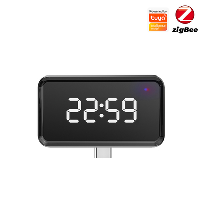 ซื้อ Tuya ZigBee Gateway พร้อมแสดงเวลา, Multi-Mode Smart Hub สําหรับ Bluetooth Mesh, Alexa, Google Home และการเชื่อมต่อสายไร้สาย การผลิตออนไลน์
