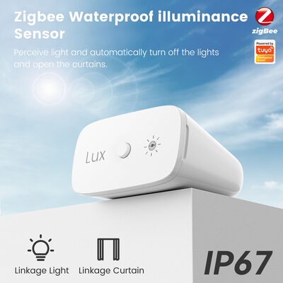 buy เซ็นเซอร์วัดความสว่างของแสง Zigbee Tuya Smart Home เซ็นเซอร์ตรวจจับความสว่างของแสง DIY เชื่อมต่อผ้าม่าน กันน้ำและกันฝุ่น IP67 การผลิตออนไลน์