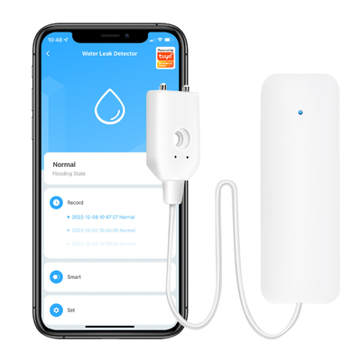 ราคาดี Tuya Smart Wifi เครื่องตรวจจับการรั่วไหลของน้ํา เครื่องตรวจจับน้ําท่วม APP Smart life การแจ้งเตือน ระเบิดความปลอดภัยในบ้าน ออนไลน์