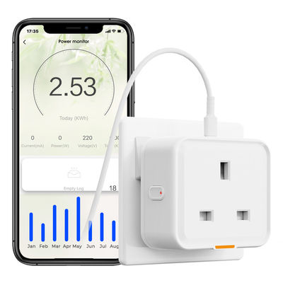 ราคาดี Tuya Smart Home Plug UK Socket Travel Adapter Conversion Outlet APP เสียงทํางานกับอเล็กซ่า แบบ C 16A WiFi RF433 ออนไลน์