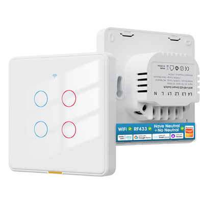 ราคาดี Tuya WiFi Switch RF433 การควบคุมเวลา แอพเสียง Alexa, Google Home Smart Home ไม่มีสายไร้สาย WiFi EU Wall Switch ออนไลน์
