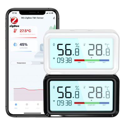 ราคาดี Tuya ZigBee Hygrometer Thermometer Sensor Remote App Voice Alexa Google Home สมาร์ทโฮมไร้สาย ออนไลน์