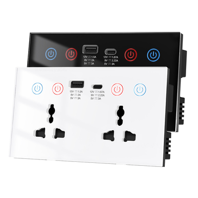 ราคาดี Tuya Smart Wall Socket การควบคุมเสียง WIFI Alexa Power Monitor อัตโนมัติบ้าน สหรัฐอเมริกา สหภาพยุโรป สหราชอาณาจักร ออนไลน์