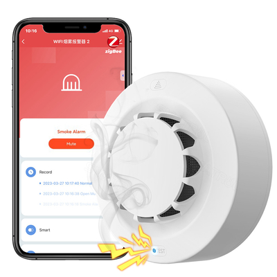 ราคาดี Zigbee Smart Smoke sensor เตือน Tuya90 dB เตือนไฟ ระบบรักษาความปลอดภัยบ้าน เตือนไฟ ออนไลน์