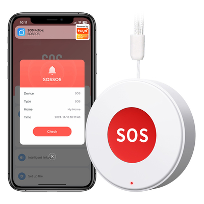 ราคาดี Tuya WIFI Smart SOS Call Button พนักงานดูแลแบบไร้สาย พายเกอร์ ระบบโทรสมาธิ พยาบาลโทรผู้สูงอายุ ระวังผู้ป่วย ระบบช่วยเหลือ Smart Life ออนไลน์