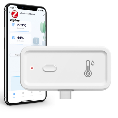ราคาดี Tuya Zigbee Wifi ความชื้น วัดอุณหภูมิ Smart Hygrometer Thermometer เครื่องไฟฟ้าไร้สาย อิเล็กทรอนิกส์ Hygrometer Monitor Smart Indoor รองรับกับ Alexa Google Assistant ออนไลน์