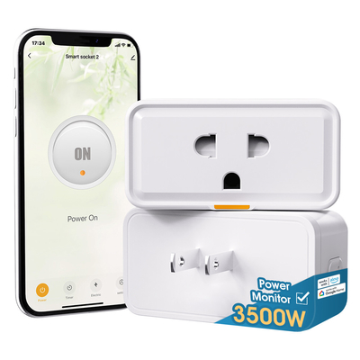ราคาดี Tuya Smart Plug 16A WiFi Socket พร้อมเครื่องตรวจจับพลังงานเวลา และ Alexa Google Home Smart Life Integration สําหรับระบบอัตโนมัติบ้านฉลาด ออนไลน์