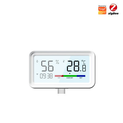 ราคาดี Tuya ZigBee Wireless Hygrometer and Thermometer Sensor ✅ ติดตามทางไกล การควบคุมแอพ, อเล็กซ่า และ Google Home ร่วมกัน ออนไลน์