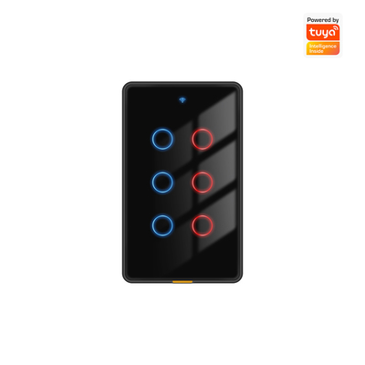 ราคาดี Tuya Smart WiFi 6 Gang Light Switch ไม่มีสายกลาง, เวลา, การควบคุมเสียง, RF433, อเล็กซ่าและ Google Home รองรับ ออนไลน์