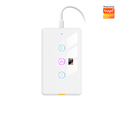 ราคาดี Tuya WiFi Fan Light Switch ประเภท C พร้อมเครื่องกําหนดเวลาและการควบคุมเสียง รองรับกับ Alexa และ Google Home สําหรับระบบอัตโนมัติบ้านฉลาด ออนไลน์