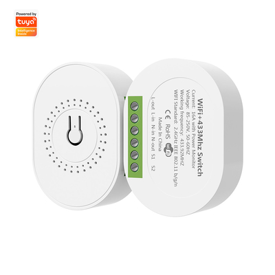 ราคาดี SMATRUL 16A Smart Power Monitor Breaker Tuya WiFi & RF433 เครื่องเปลี่ยนไร้สาย มินิ 2 ทาง ModuleTimer ทํางานกับ Google Home & Alexa ออนไลน์
